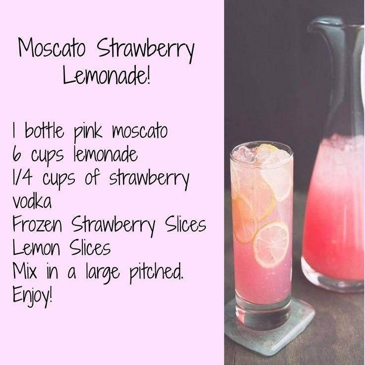Hochzeit - Moscato Strawberry Lemonade