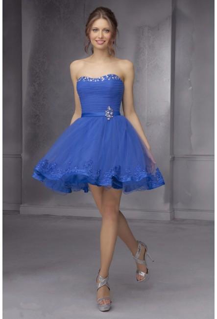 Mariage - Short Royal Blue Affordable Cocktail Dresses