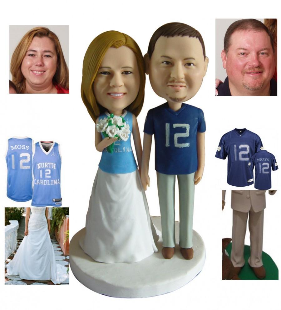 Hochzeit - Sports cake topper, custom wedding cake topper, personalized, unique, one of kind, keepsake, sprots fan cake topper, wedding, caketopper888