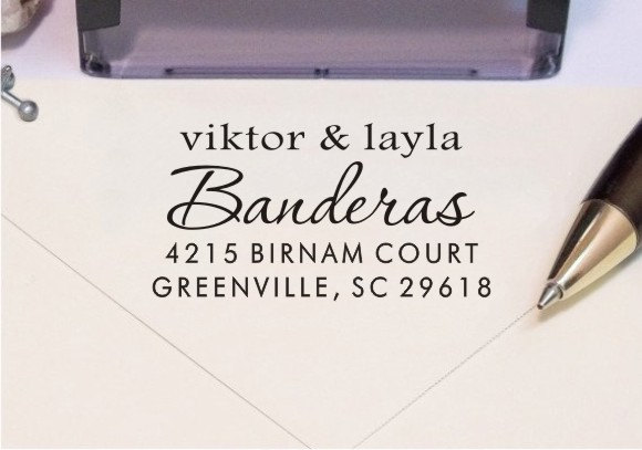 Wedding - Return Address Stamp (104)