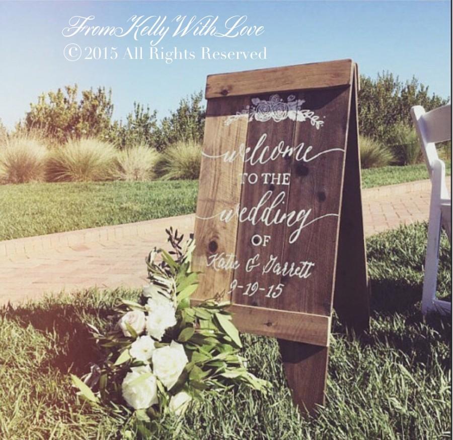 Свадьба - Welcome wedding sandwich board
