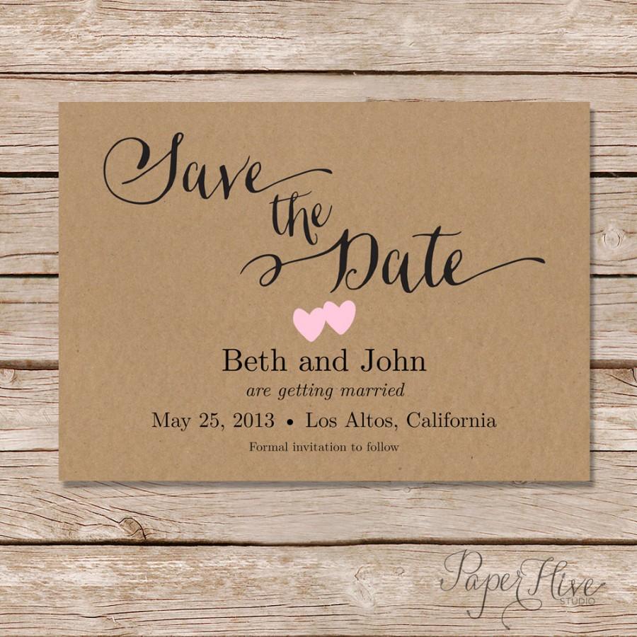 Save The Date Printable