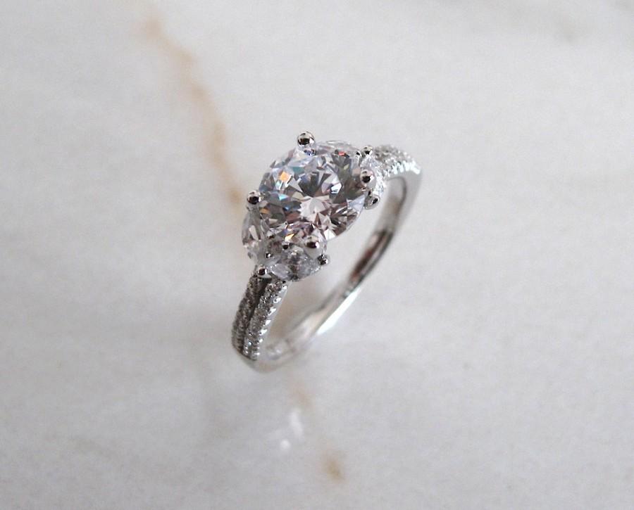 زفاف - AmourJewellery - Fine Handcrafted Engagement Ring; Style RB0083; 14K Gold