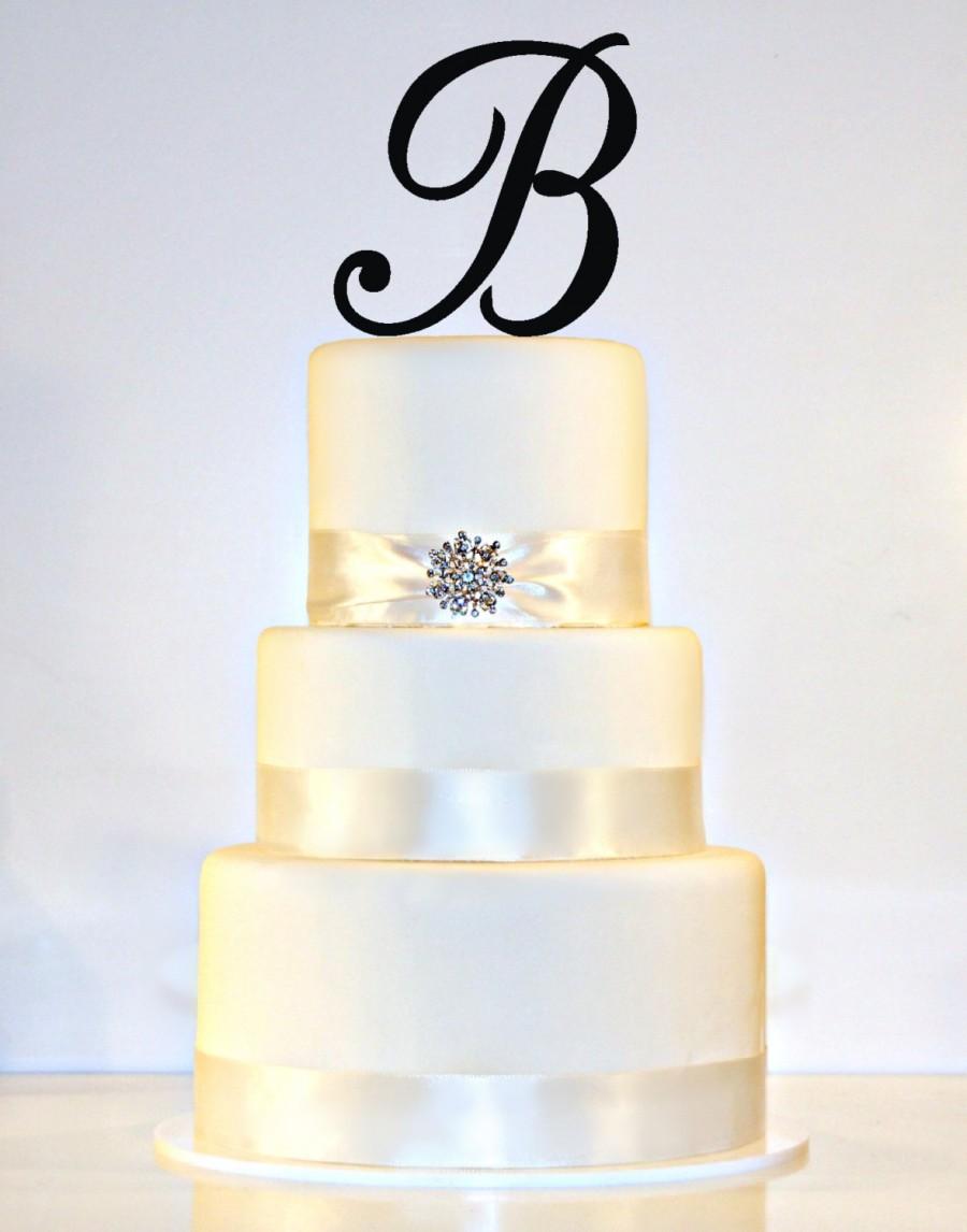 Wedding - 5.5" Monogram Cake Topper