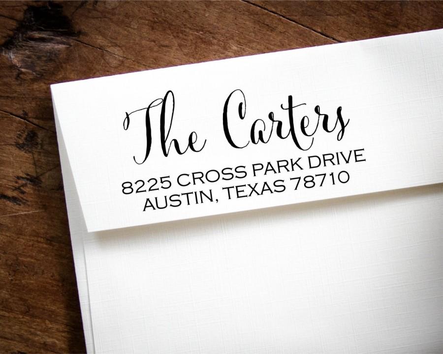 Mariage - Self-Inking Address Stamp, Custom Address Stamp, Custom Stamp, Custom Rubber Stamp, Personalized Stamp, Return Address Stamp, RSVP Cards