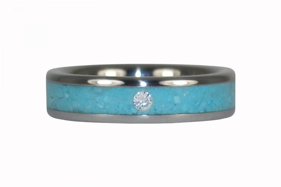 زفاف - Turquoise Diamond Ring
