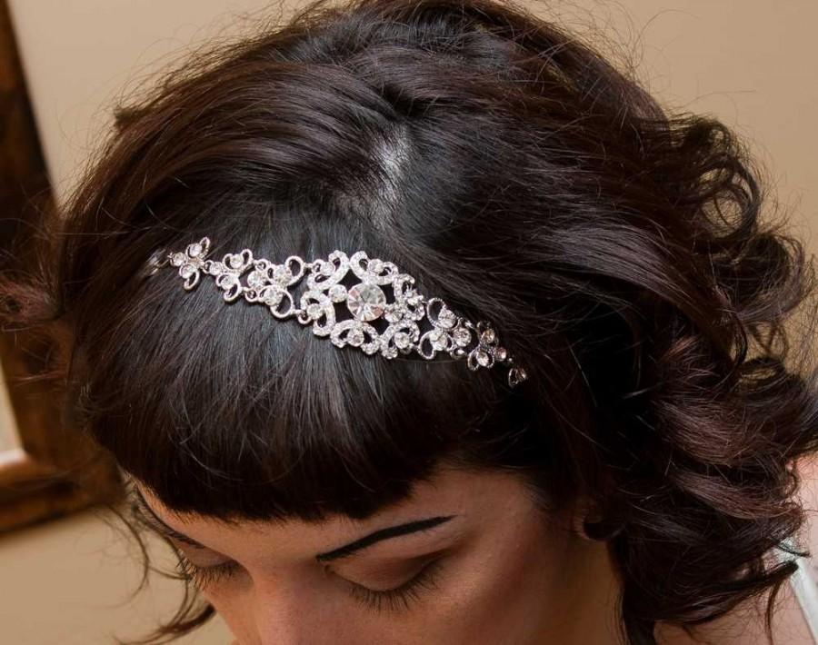 Hochzeit - Wedding Headband - Wedding Headpiece - Bridal Headband - Bridal Headpiece - Prom Headband - Crystal Headband - Crystal Headpiece -SOPHIA