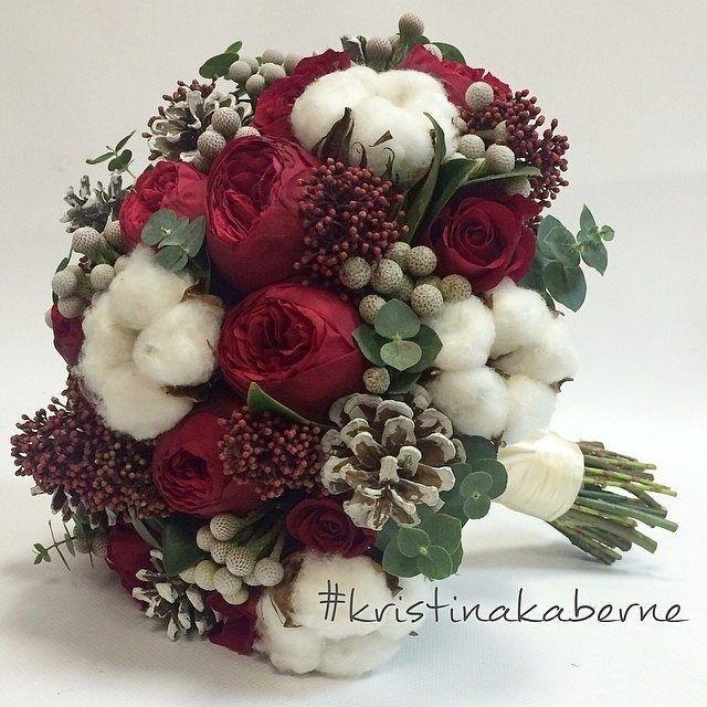 زفاف - StrictlyWeddings On Instagram: “Winter Weddings Are Fast Approaching And We Love The Concept Of This Festive Bouquet By @kristinakaberne!   …”