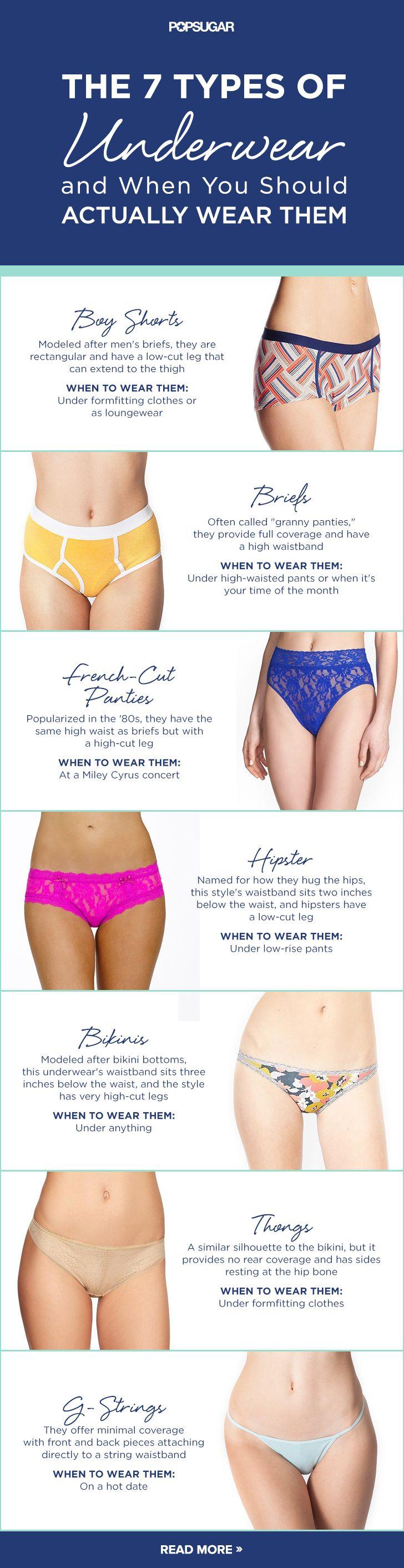 Mariage - The 7 Types Of Underwear And When You Should Actually Wear Them