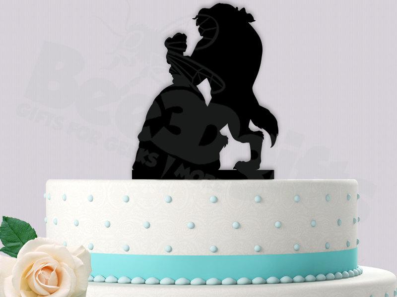 Mariage - Beauty and the Beast Cake Topper