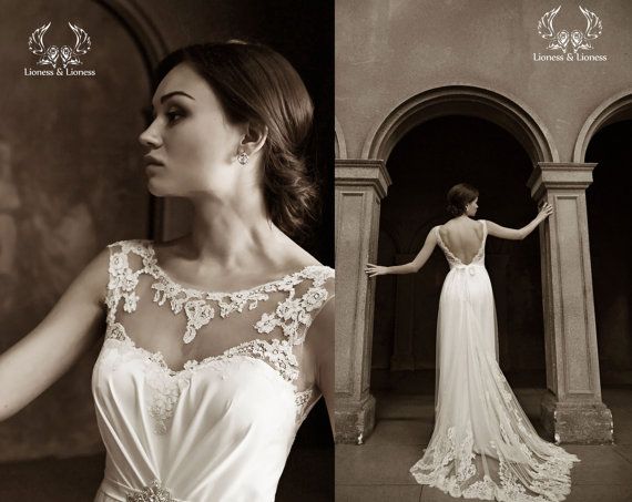 Hochzeit - Wedding Dress. Vintage Style Wedding Dresses. Bridal Gown. Lace Gown. Exclusive Dress. Lace Wedding Dress. Wedding Gown. Long Wedding Dress
