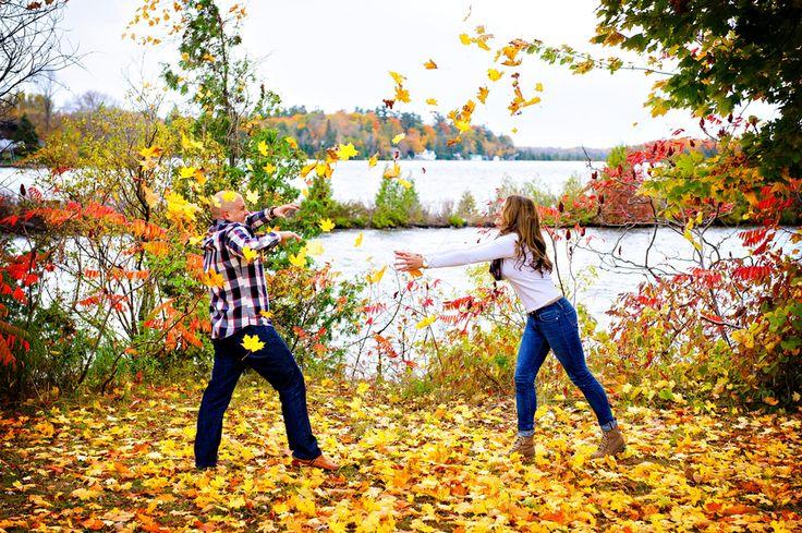 Wedding - Fall Engagement Session In Ontario - The SnapKnot Blog
