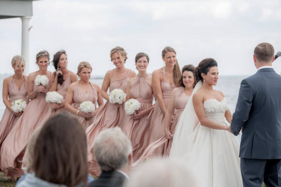 Wedding - ALL sizes   ANy color  Infinity dress  HANDMADE to fit each and every bridesmaid   NEW fabrics and colors are here! blush gray slate taupe