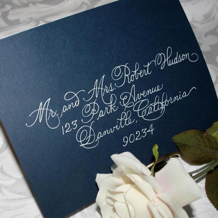 Свадьба - Calligraphy Wedding Envelope Addressing, DISCOUNT CALLIGRAPHY Burgues Script