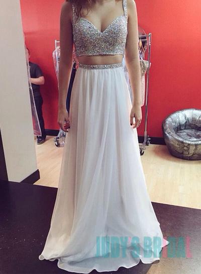 Wedding - Bling bling two pieces sequins prom evening dresses