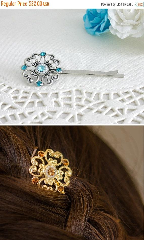 blue bridal hair accessories