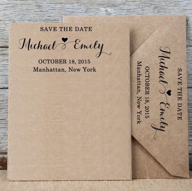 Mariage - Custom Save The Date Stamp, Personalized Rubber Stamp, Self Ink Wedding invitation Stamp, Custom Stamp, RSVP Stamp, Calligraphy Stamp HS104P