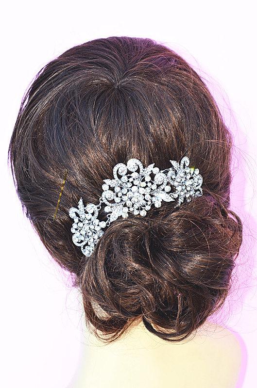 زفاف - SWARVOSKI wedding bridal crystal head piece