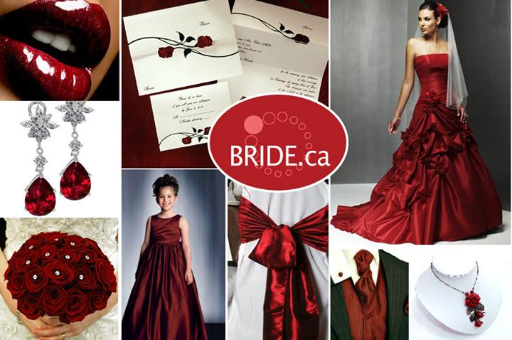 Mariage - Deep Red- Cranberry- Candy Apple Red Wedding ...