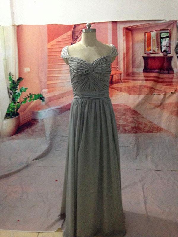 زفاف - Simple Romantic High Quality Luxurious Beaded Cap Sleeve Prom Dresses Evening Dresses Wedding Dress