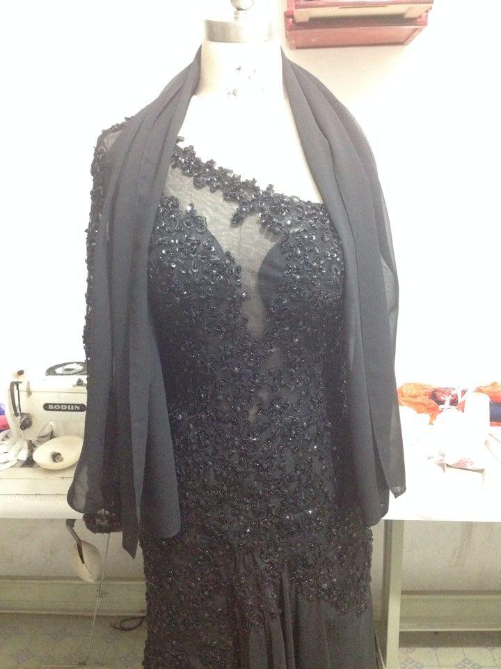 Mariage - 2014 Sexy diamond bead piece floral chiffon PROM dress