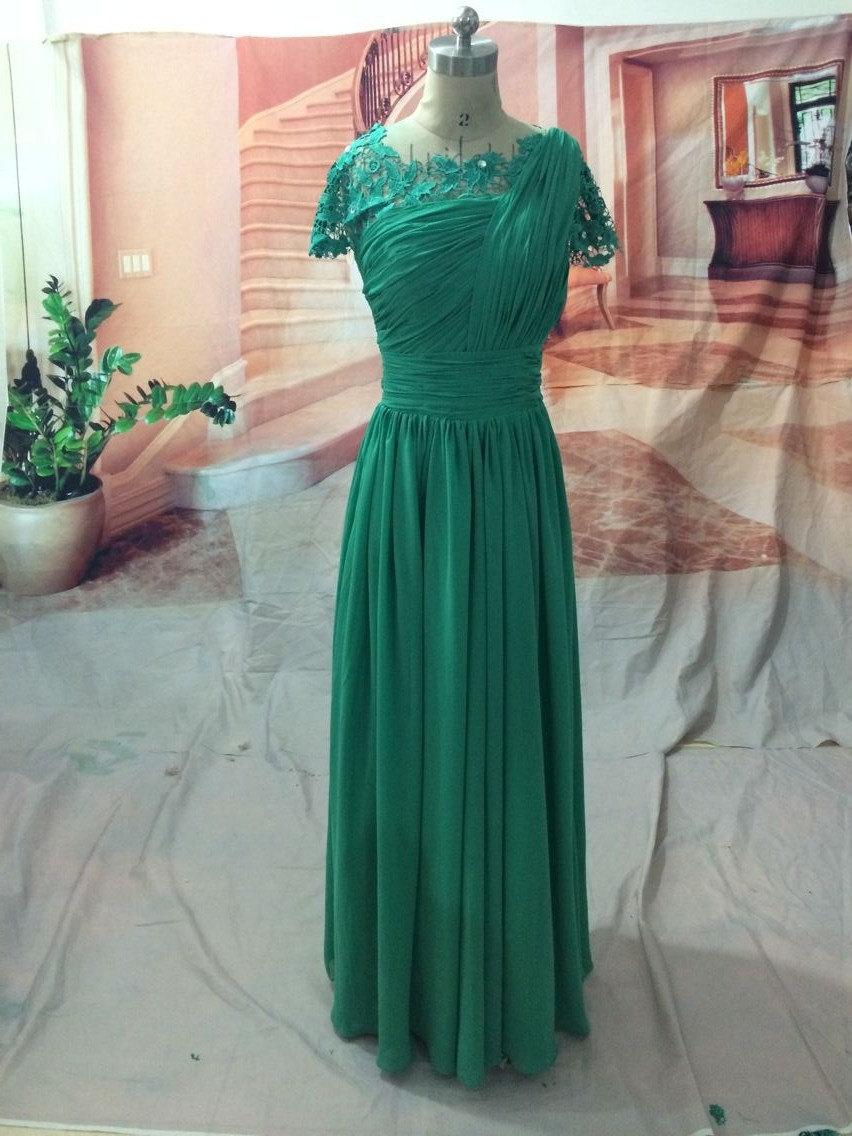 Hochzeit - Luxurious Exquisite Prom Dresses Lace Chiffon skirt
