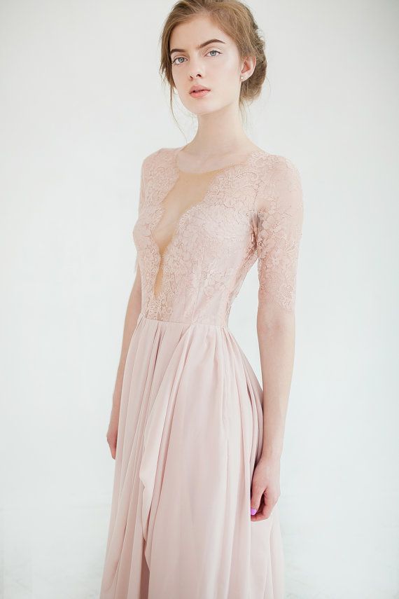 Hochzeit - Blush Wedding Dress // Magnolia - Only One Size! (see The Measurements In The Description)