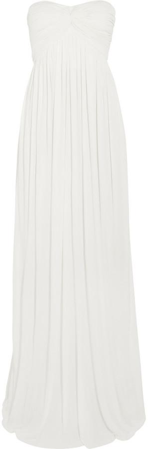 Mariage - Sophia Kokosalaki Charis Pleated Jersey-Crepe Gown