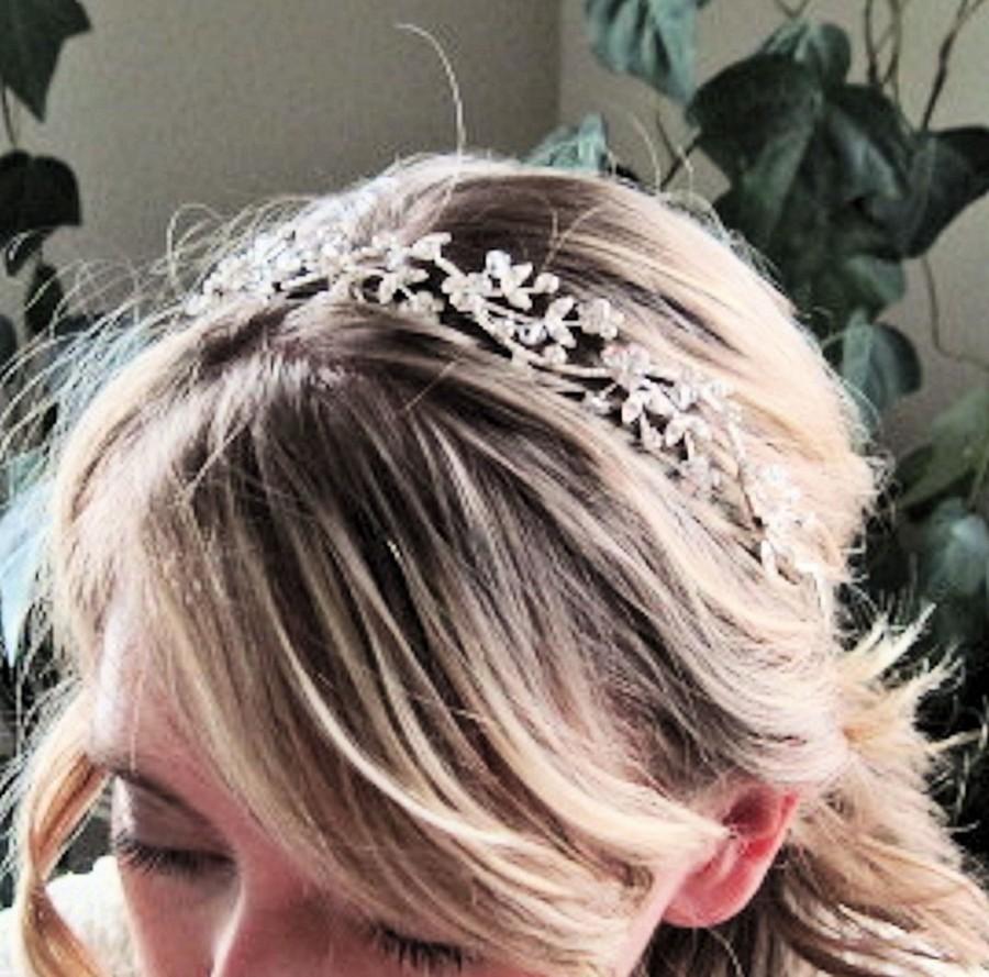 زفاف - Fairie Queen romantic bridal rhinestone headband wedding