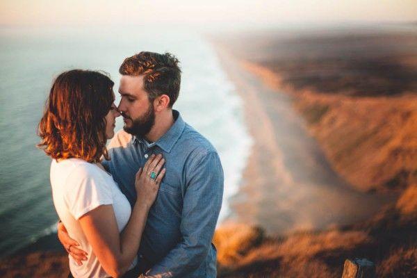 Hochzeit - Casual California Engagement Photos At Point Reyes