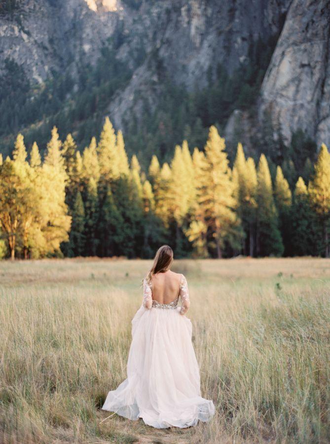 Wedding - Autumn Bridal Session In Yosemite National Park