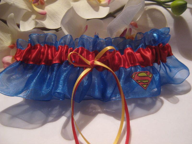 Wedding - Superman Wedding Garter