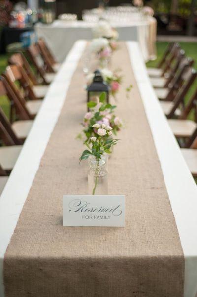 زفاف - Burlap Table Runner - Rustic Natural - Wedding / Event Supplies