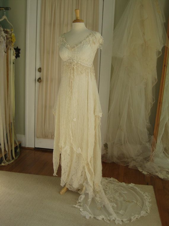 زفاف - Reserved For China Fairy Ethereal Wedding Gown