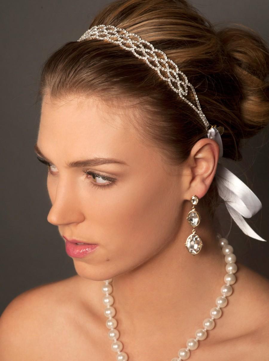 زفاف - Rhinestone Bridal Headband, Bridal headband, Crystal headband, Wedding headband, Wedding Hair Accessories, Bridal Hairpiece, Bridal Hair, H1