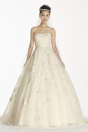 Mariage - Petite Organza Ball Gown With Beaded Embroidery