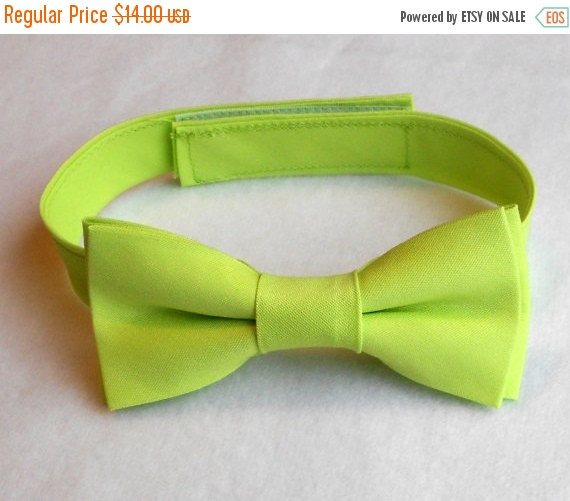 Mariage - BLACK FRIDAY SALE Lime Green Bowtie - Infant, Toddler, Boys