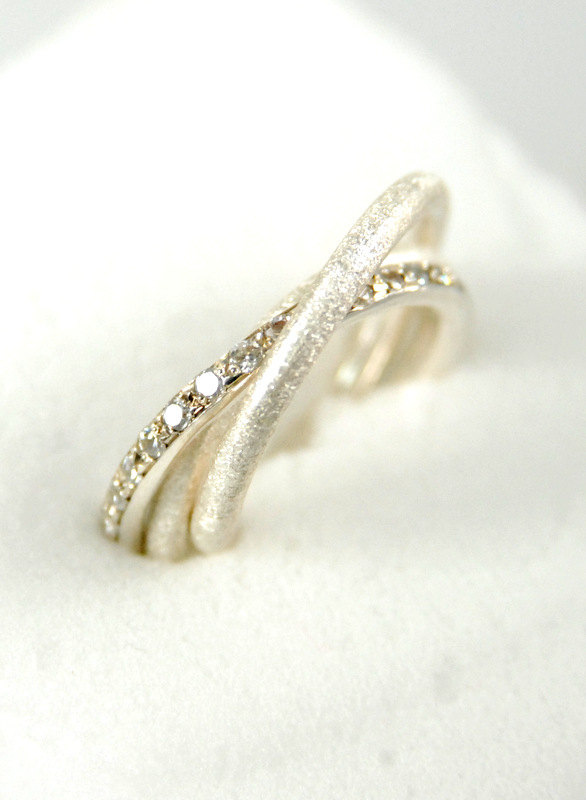 زفاف - Fine Jewelry - Russian Wedding Bands - Engagement Ring - Sterling Silver Handmade Trinity Wedding Band