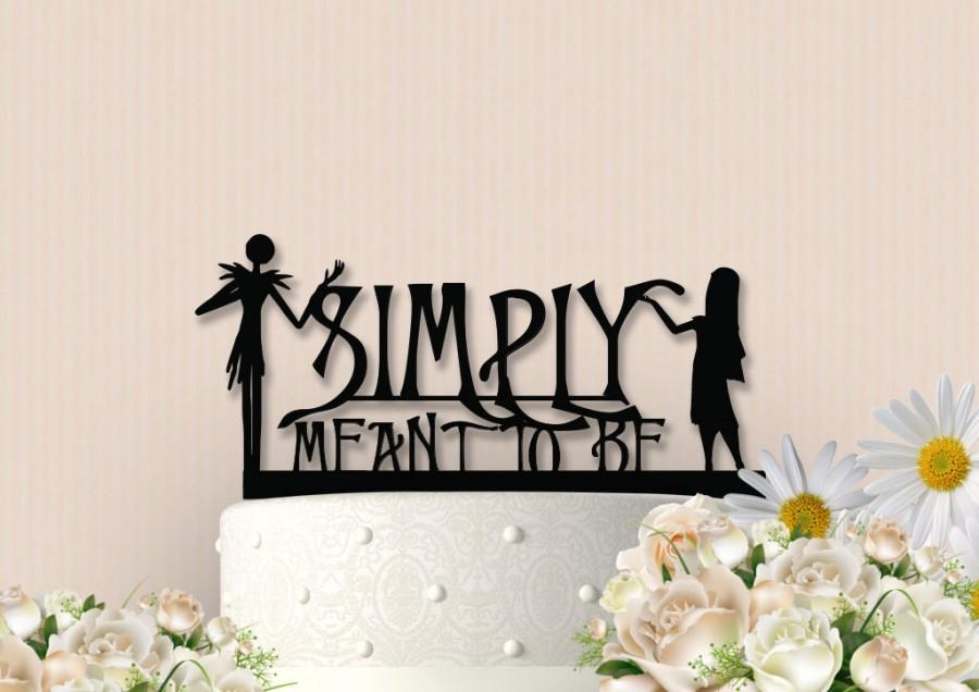 Hochzeit - Jack and Sally (Nightmare Before Christmas) Cake Topper