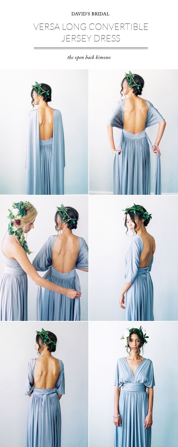 david's bridal multiway bridesmaid dress