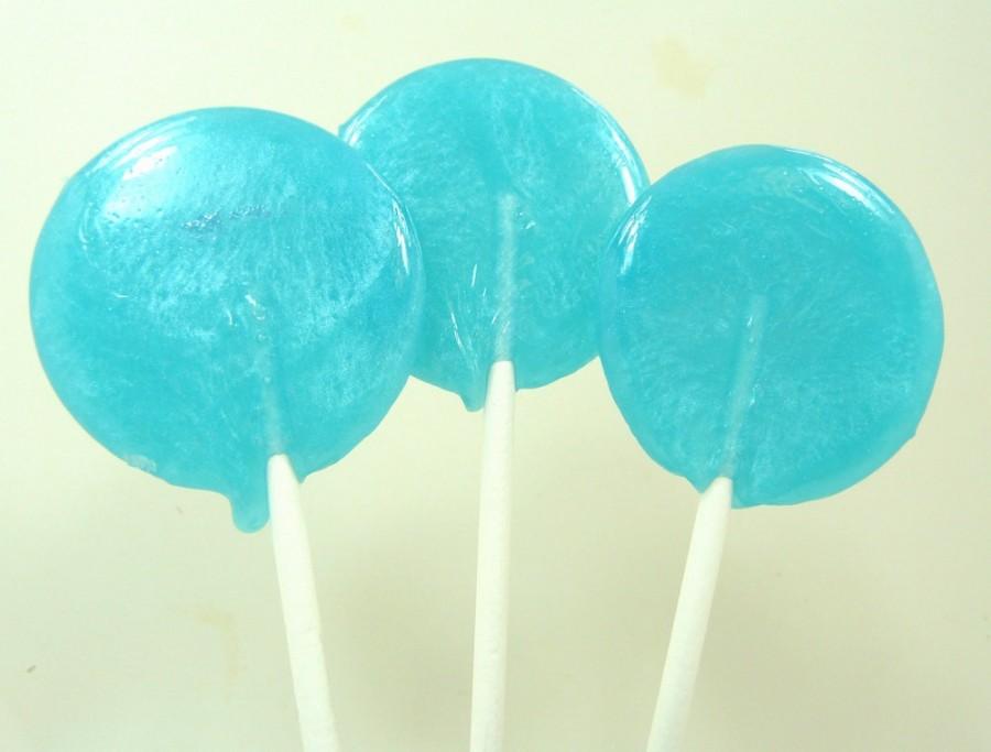 زفاف - Blueberry Salt-Water Taffy Lollipop - Sparkling Blue - perfect for Something Blue, Mermaid or Frozen Winter Wonderland Themed Parties