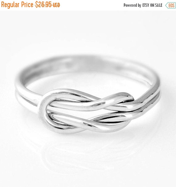 زفاف - Cyber Monday Sale Infinity Knot Ring, Knot Promise Ring, Thumb Rings, Love Knot Ring, Silver Ring, Infinity Jewelry, Infinity Knot Jewelry,