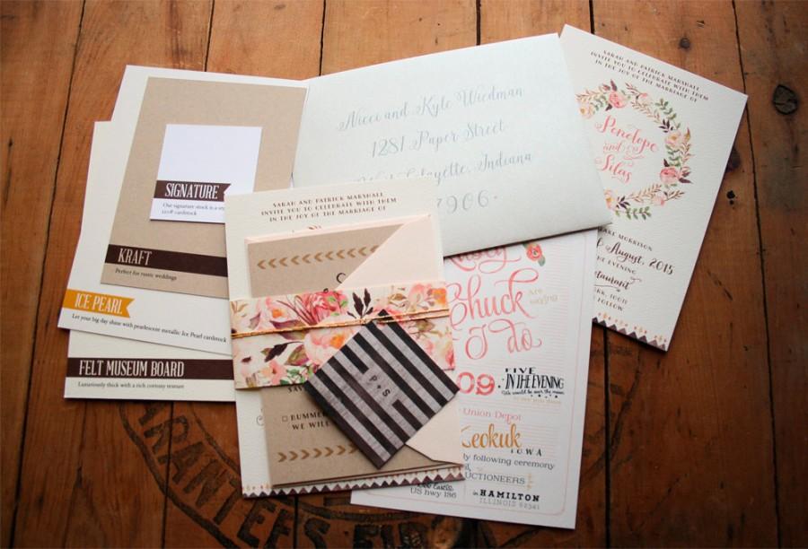 Свадьба - Wedding Sample Kit from Paper Street Press