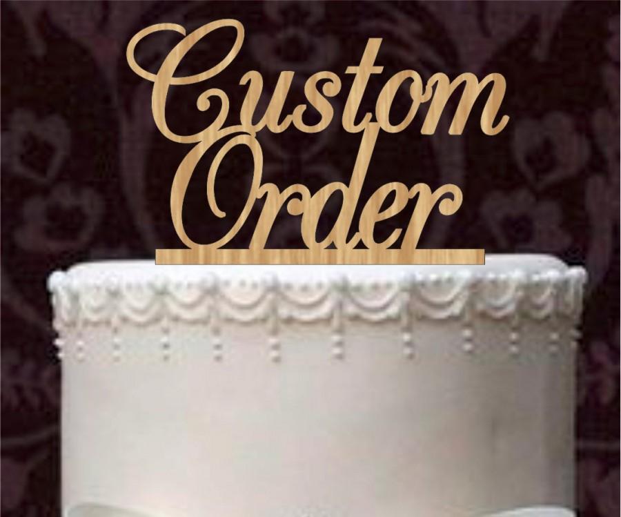 Mariage - custom order Wedding cake topper - personalized silhouette wedding cake topper - cake decor