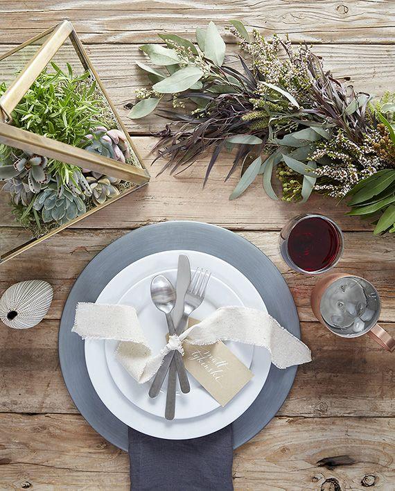 Hochzeit - One Plate Styled With Crate And Barrel 
