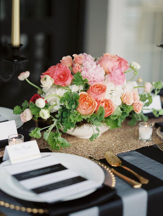 Mariage - Modern Black And White Wedding With A Glam Twist