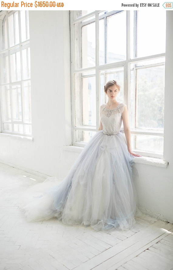 Mariage - Cyber Monday Sale 20% Tulle wedding gown // Gardenia // 2 pieces (dress + ivory tulle underskirt)