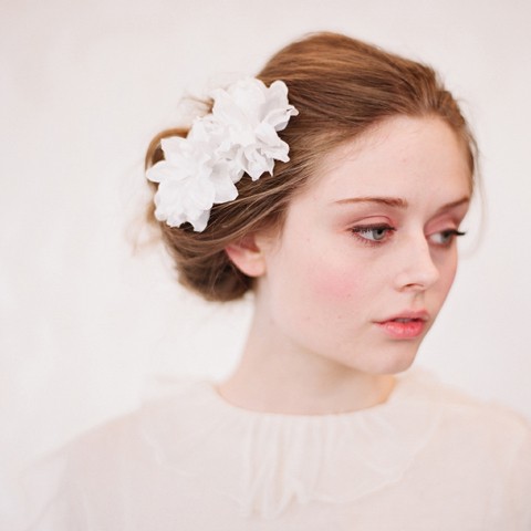 زفاف - Silk blossom hair bobby pins, pair, bridal - Style 126 - Ready to Ship - Best Seller
