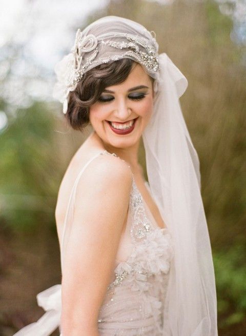 Wedding - 45 Fabulous Art Deco Bridal Headpieces