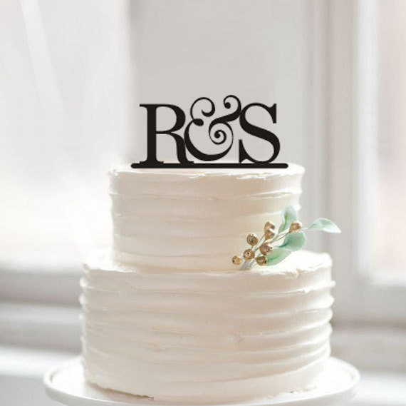 زفاف - Initial name cake topper,bride and groom initial cake topper,wedding cake toppers,rustic initial wedding toppers,acrylic letter cake topper